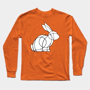 Line rabbit - white Long Sleeve T-Shirt